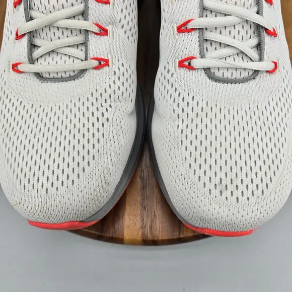 Skechers Shoes Men's 14 Gray Orange Mesh Lace Up Athletic Running Sneakers - Picture 6 of 9